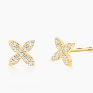 Floral Diamond Studs
